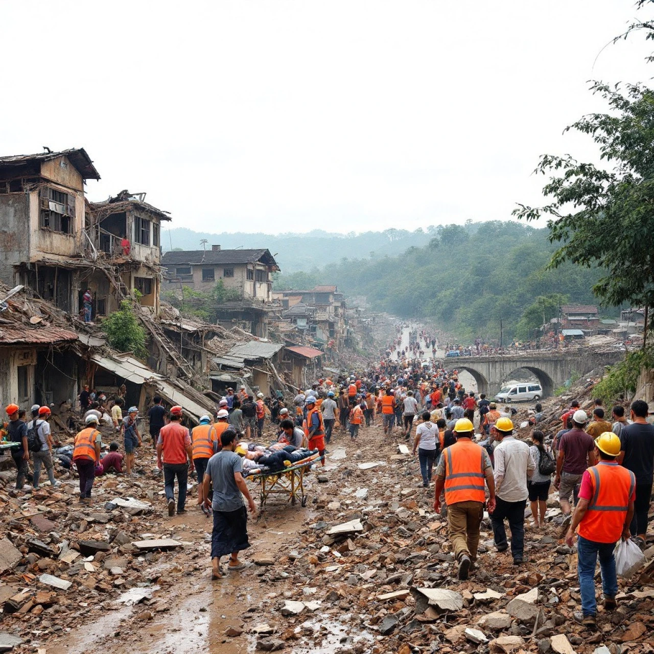Myanmar'da meydana gelen 7.7 büyüklüğündeki depremde ölü sayısı hızla yükseliyor!