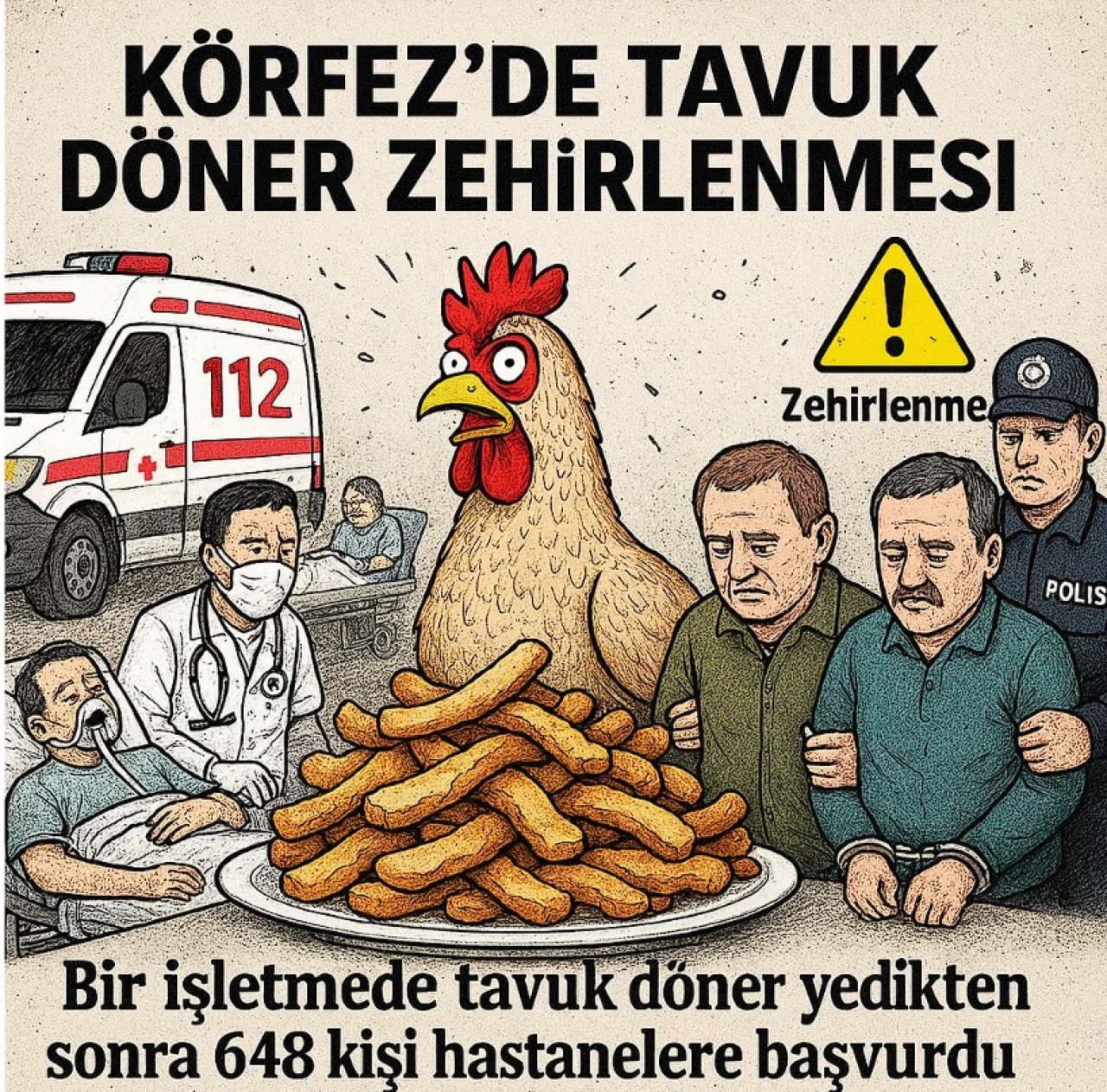 Kocaeli'de tavuk dönerden zehirlenenlerin sayısı 648'e çıktı: 2 kişi tutuklandı!