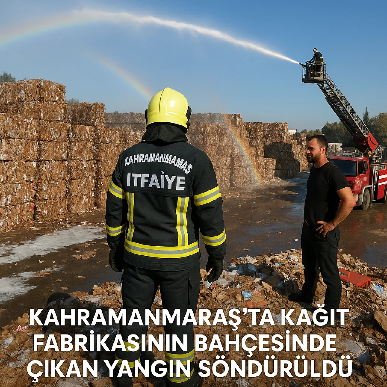 Kahramanmaraş'ta Bulunan Kağıt Fabrikasındaki Yangın Hızlı Müdahale Sonucu Söndürüldü - Güncel Kahramanmaraş Gelişmeleri