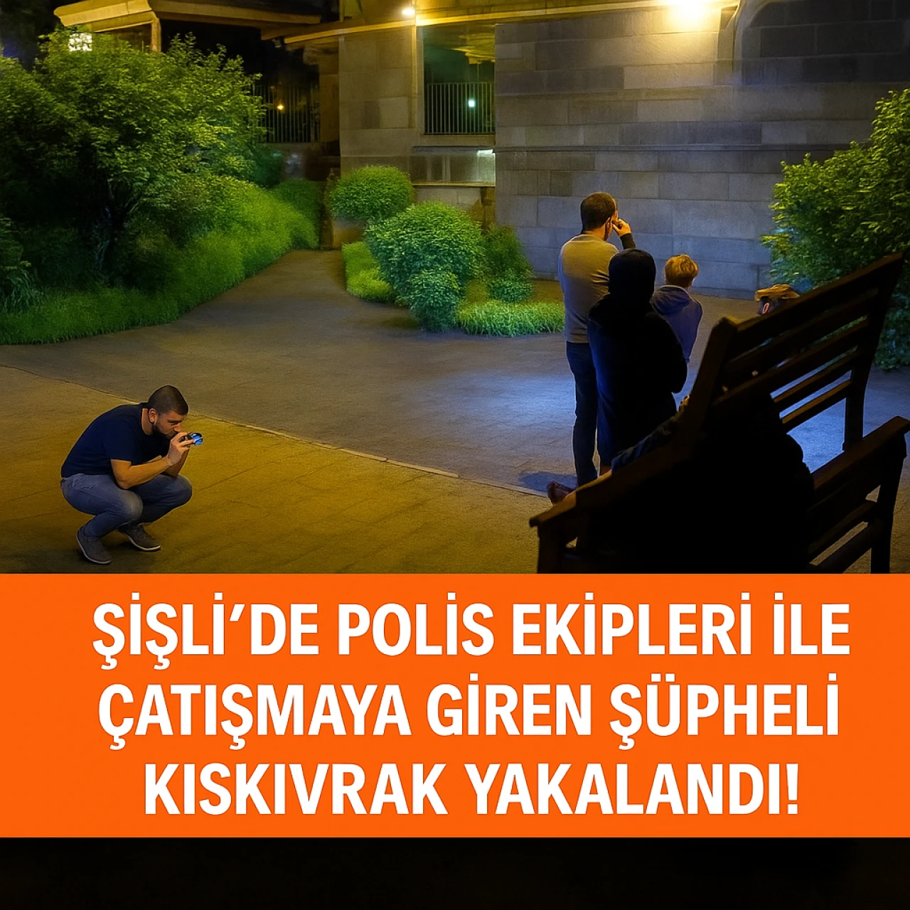 Şişli'de polis ekipleri ile çatışmaya giren şüpheli kıskıvrak yakalandı!