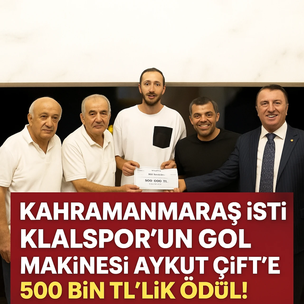 Kahramanmaraş İstiklalspor'un Gol Makinesi Aykut Çift'e 500 Bin TL'lik Ödül!