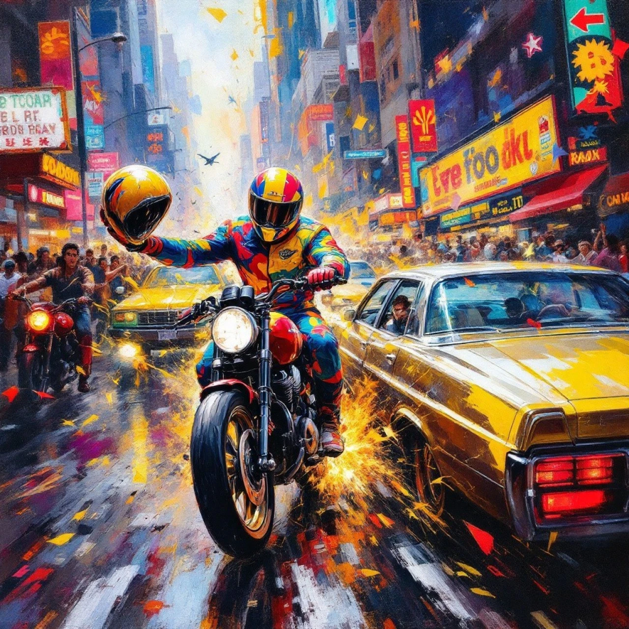 Kahramanmaraş'ta Kask Takan Motosikletli Şahıs Kavgaya Karıştı