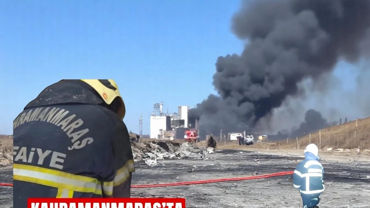 Kahramanmaraş'ta Bir Fabrikada Klima Kanalında Çıkan Yangın Paniğe Neden Oldu!