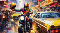 Kahramanmaraş'ta Kask Takan Motosikletli Şahıs Kavgaya Karıştı