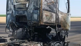 Kahramanmaraş'ta Korkunç Yangın: Tırın Yükü Alev Topuna Dönüştü!