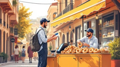 Sokak simitçisi modernleşiyor: Artık kartla ödeme kabul ediyor!