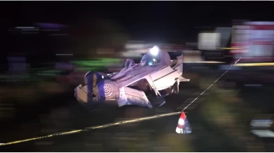 Baba ile 11 yaşındaki kızı trafik kazasında hayatını kaybetti.