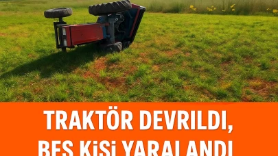 Traktör altında kalan çocuk hayatını kaybetti, 4 kişi yaralandı.