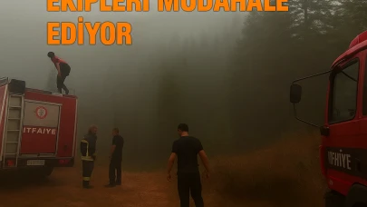 Mersin'deki ses ve görüntü sistemleri üretim fabrikasında yangın çıktı, itfaiye ekipleri müdahale ediyor.