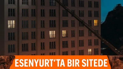 Esenyurt'ta bir sitede çıkan yangın faciası: Kadın, 8. kattan atlayarak ağır yaralandı.