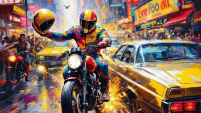 Kahramanmaraş'ta Kask Takan Motosikletli Şahıs Kavgaya Karıştı