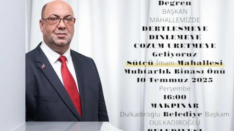 Belediye Başkanı Akpınar, Sütçü İmam Mahallesi'nde Halkla Buluşuyor!
