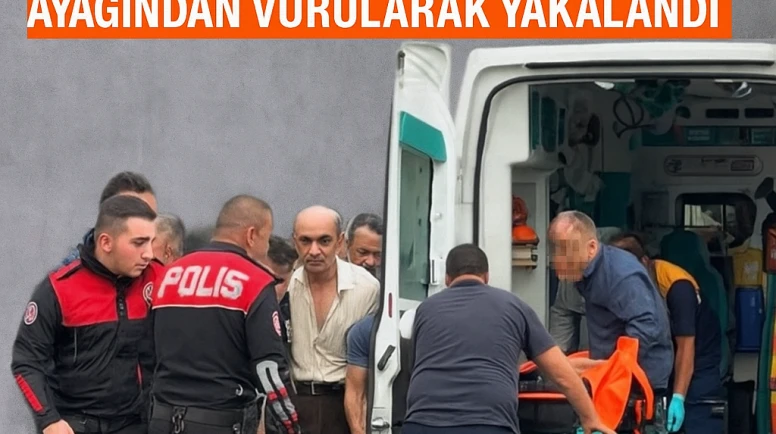 Bıçakla Saldıran Şüpheli, Polis Tarafından Ayağından Vurularak Yakalandı